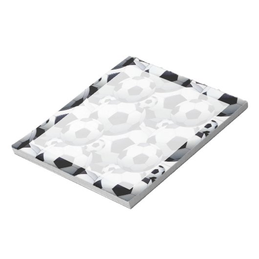 サッカーボールパターン ノートパッド (回転)