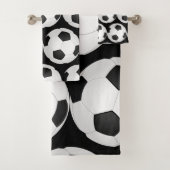 サッカーボールパターン バスタオルセット (インサイチュ)