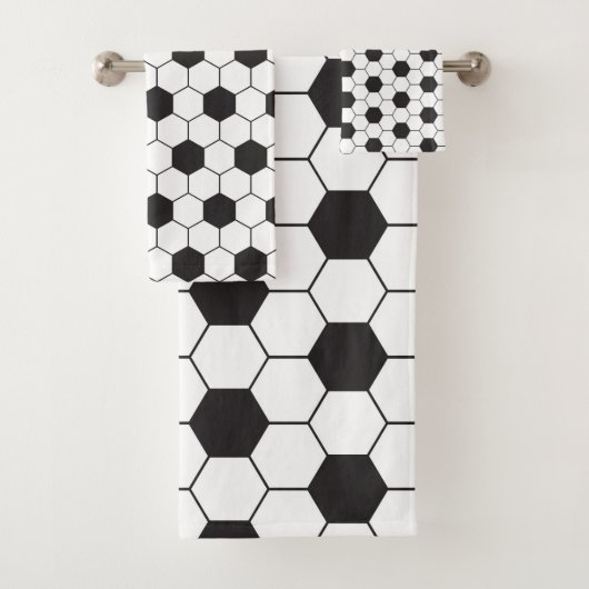 サッカーボールパターン バスタオルセット (インサイチュ)