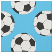 サッカーボールパターン ファブリック (クローズアップ)