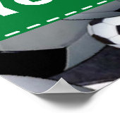 サッカーボールパターン ポスター (角)