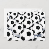 サッカーボールパターン ポストカード (正面/裏面)