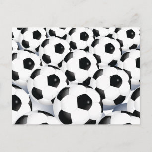 サッカーボールパターン ポストカード