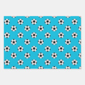 サッカーボールパターン ラッピングペーパーシート (正面3)
