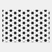 サッカーボールパターン ラッピングペーパーシート (正面3)