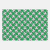 サッカーボールパターン ラッピングペーパーシート (正面3)