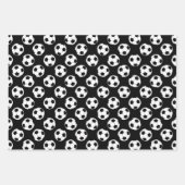 サッカーボールパターン ラッピングペーパーシート (正面2)