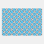 サッカーボールパターン ラッピングペーパーシート (正面)