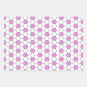 サッカーボールパターン ラッピングペーパーシート (正面2)