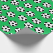 サッカーボールパターン ラッピングペーパー (角)