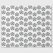 サッカーボールパターン ラッピングペーパー (フラット)