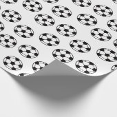 サッカーボールパターン ラッピングペーパー (角)
