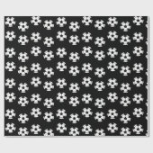 サッカーボールパターン ラッピングペーパー (フラット)