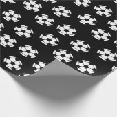 サッカーボールパターン ラッピングペーパー (角)