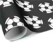 サッカーボールパターン ラッピングペーパー (ロールコーナー)