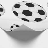 サッカーボールパターン ラッピングペーパー (角)