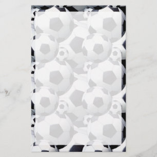 サッカーボールパターン 便箋
