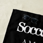 サッカーボールパーソナライズされたビーチタオルギフト ビーチタオル (インサイチュ)