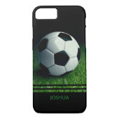 サッカーボールパーソナライズされた名 |サッカー Case-Mate iPhoneケース (裏面)