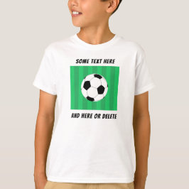 サッカーボールパーソナライズされた場 Tシャツ