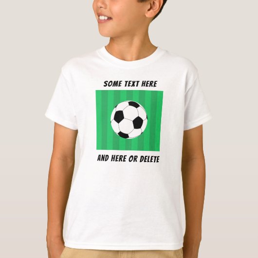 サッカーボールパーソナライズされた場 Tシャツ (正面)
