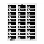 サッカーボールパーソナライズされた差出人住所ラベル ラベル (フルシート)