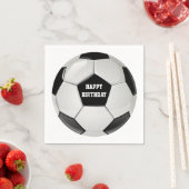 サッカーボールパーティー紙ナプキン スタンダードカクテルナプキン (インサイチュ)