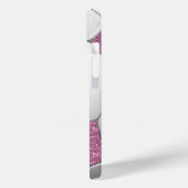 サッカーボールピンクグリッター効果 Case-Mate iPhoneケース (裏面 / 左)