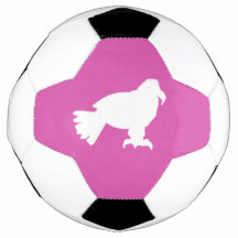 サッカーボールピンクホワイトイーグル形