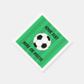 サッカーボールフィールドスポーツカスタム スタンダードカクテルナプキン (角)