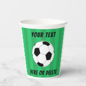 サッカーボールフィールドスポーツカスタム 紙コップ (裏面)