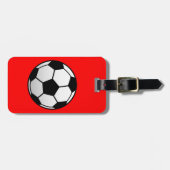 サッカーボールフットボール製品 ラゲッジタグ (正面横)