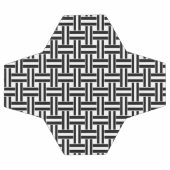 サッカーボールブラック&ホワイトストライプ サッカーボール (フラット)