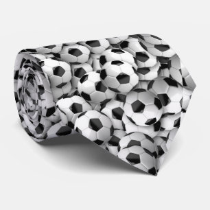 サッカーボールプリントネクタイ ネクタイ