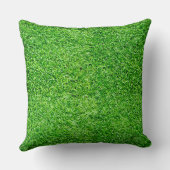 サッカーボールプレーヤー名グリーンフィールドスポーツファン クッション (裏面)