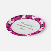 サッカーボールプレーヤー| DIYの文字|のショッキングピンク ペーパープレート (アングル)