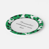 サッカーボールプレーヤー| DIYの文字|の緑 ペーパープレート (アングル)