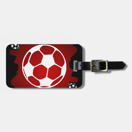 サッカーボールプロダクト ラゲッジタグ (正面横)