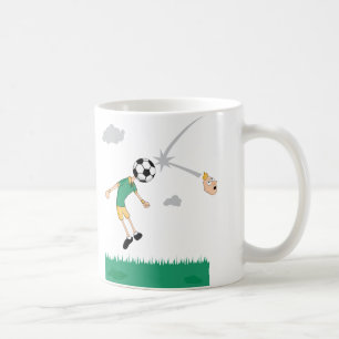 サッカーボールヘッダー コーヒーマグカップ