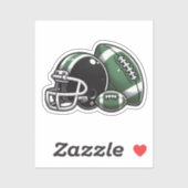 サッカーボールヘルメット漫画の画像 シール (シート)