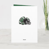 サッカーボールヘルメット漫画コーチ サンキューカード (裏面)