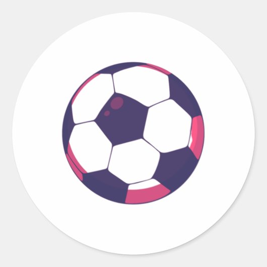 サッカーボールボクシー ラウンドシール (正面)