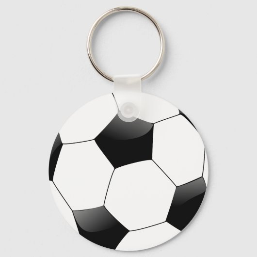 サッカーボールボタンキーチェーン キーホルダー (正面)