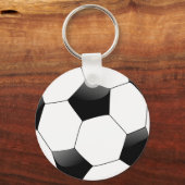 サッカーボールボタンキーチェーン キーホルダー (正面)