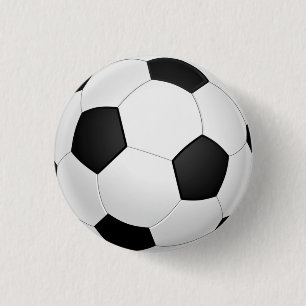 サッカーボールボタン 缶バッジ