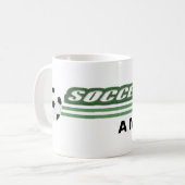 サッカーボールマグカップ コーヒーマグカップ (正面左)