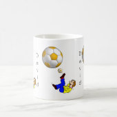 サッカーボールマンマグカップ コーヒーマグカップ (中央)