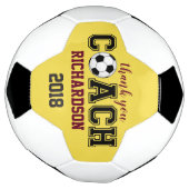 サッカーボールユニークカスタム感謝していのがコーチに贈られます サッカーボール (回転)