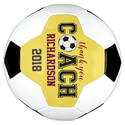 サッカーボールユニークカスタム感謝していのがコーチに贈られます サッカーボール (回転)