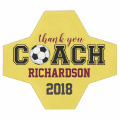 サッカーボールユニークカスタム感謝していのがコーチに贈られます サッカーボール (フラット)